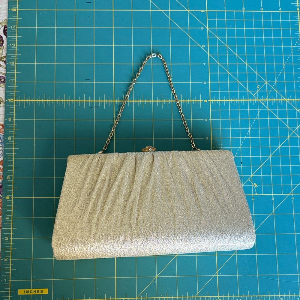 Elegant Gold Clutch Bag